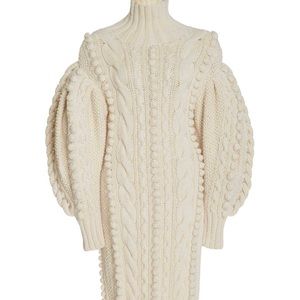 Ulla Johnson
Frida Cable-Knit Wool Tunic Sweater